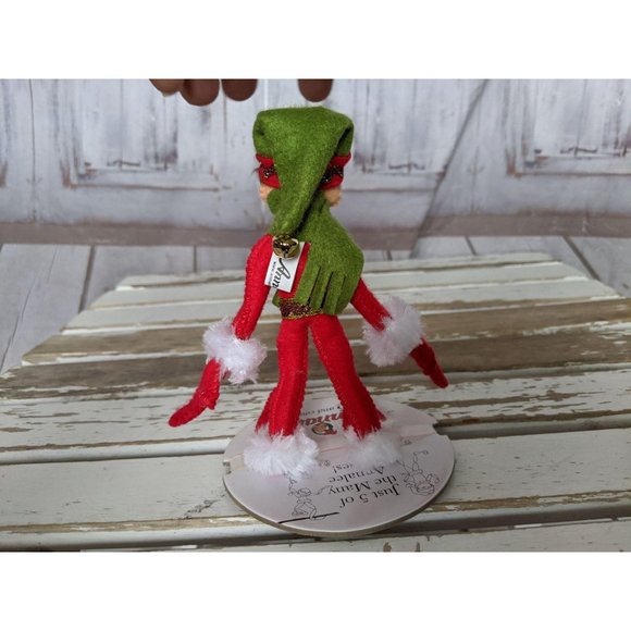 Annalee 2012 Red Elf Green Scarf and Hat 75th Anni - Picture 4 of 8